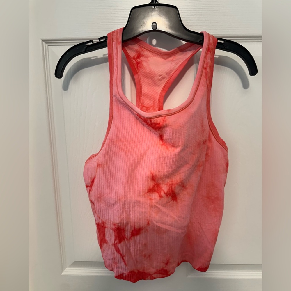 lululemon athletica Pink Tie-Dye Tank Top